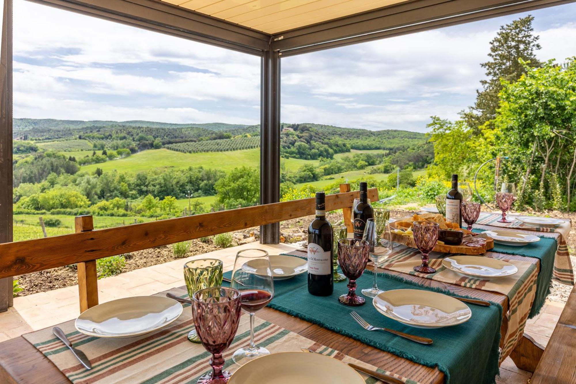 Pociano 1863 - Country House With Stunning View Of Siena Lupompesi Exterior foto